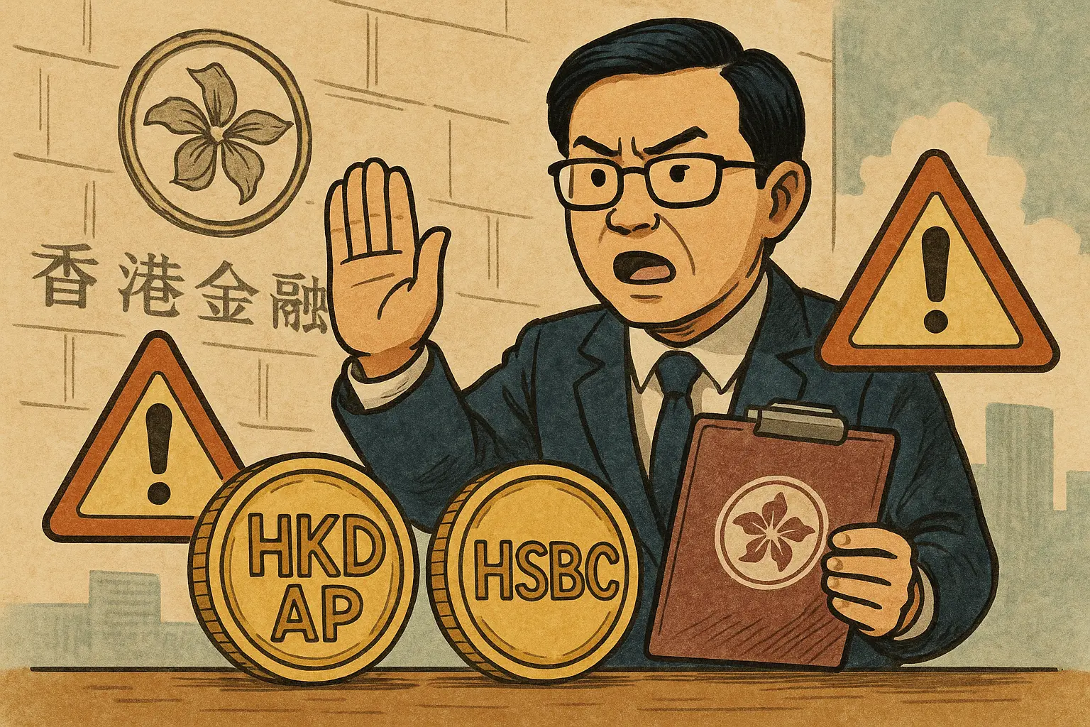 香港金管局警告：HKDAP 及 HSBC 代币非持牌稳定币发行人
