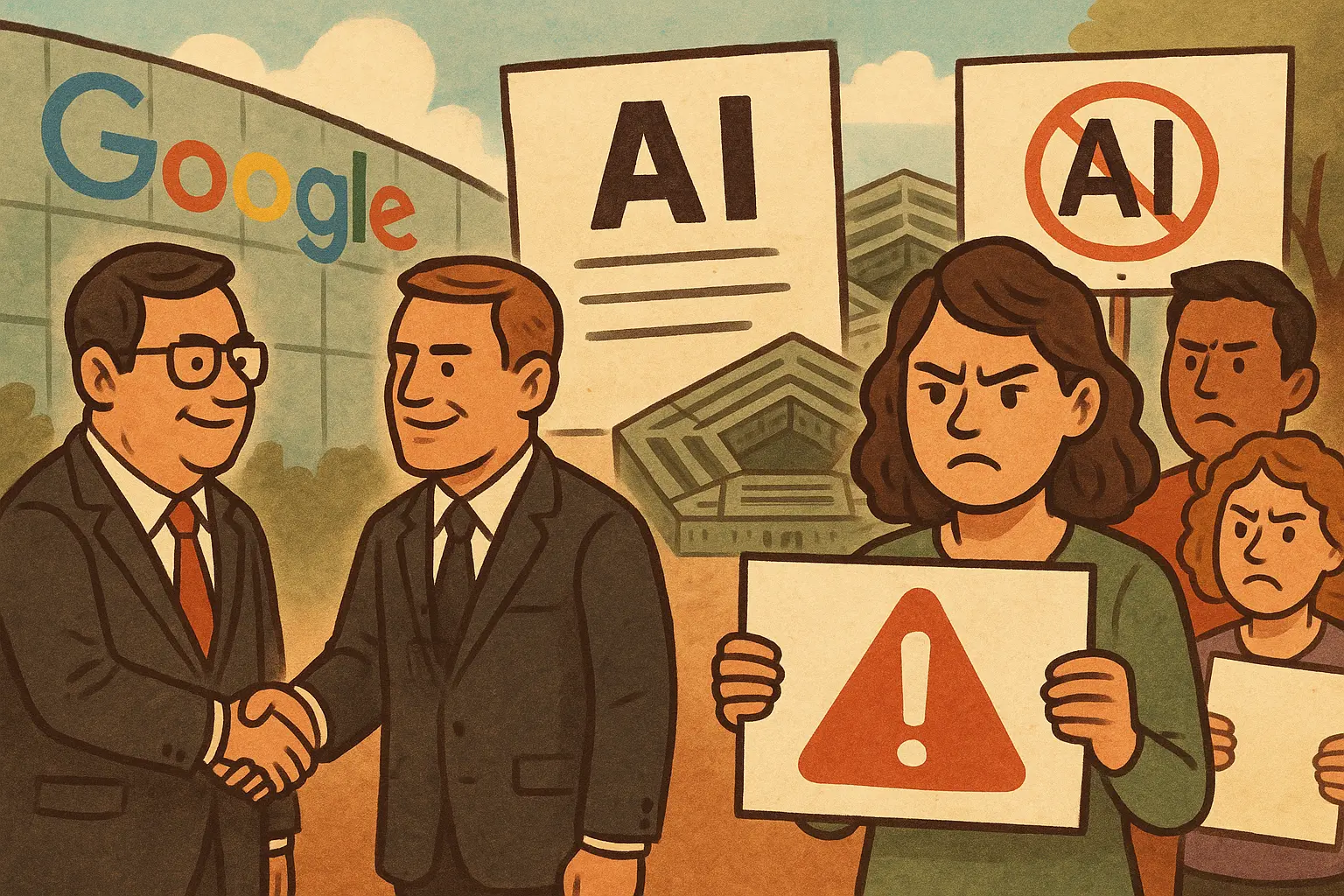Google 与五角大厦签署机密 AI 协议，员工公开信反对