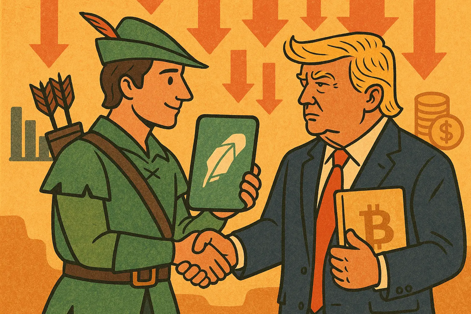 Robinhood 获川普账户托管授权，Q1 加密交易收入年减 47%