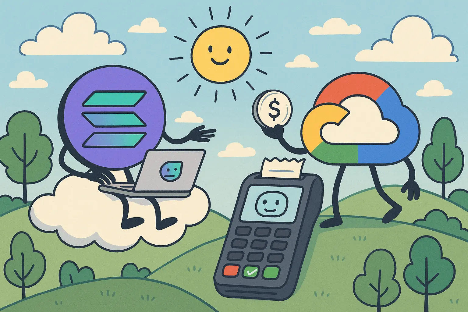 Solana 与 Google Cloud 推出 Pay.sh，AI 代理可稳定币付费