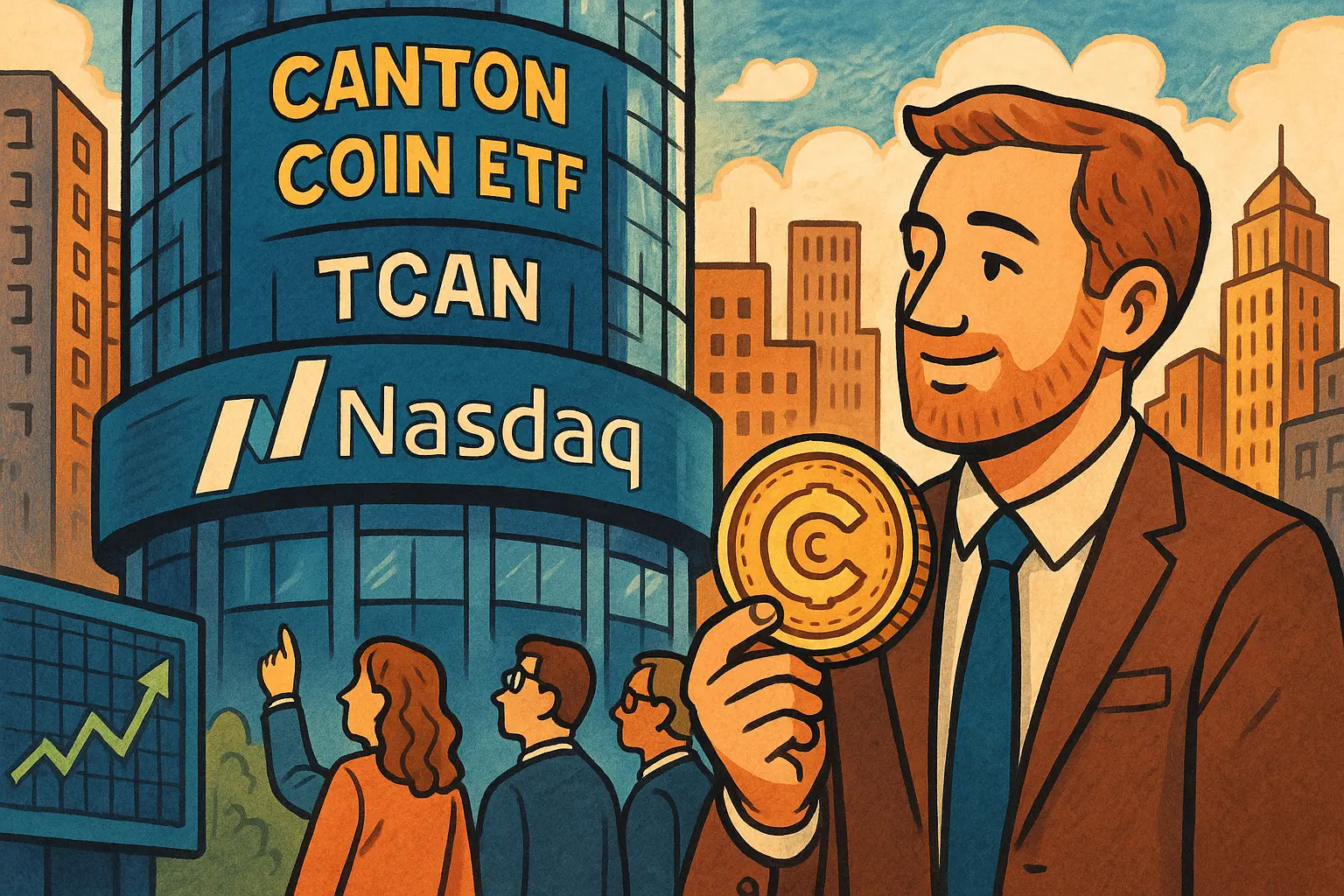 21Shares 于纳斯达克推出首只 Canton Coin ETF，代码 TCAN