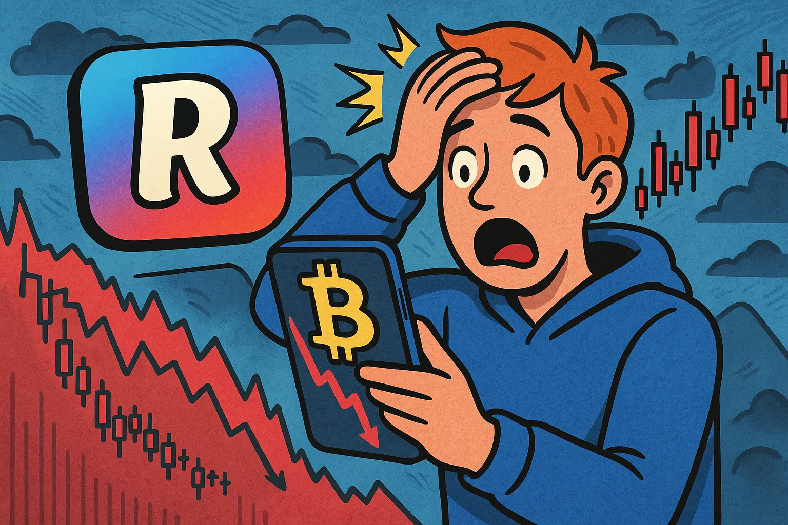 Revolut 应用程序图表故障，比特币价格短暂“崩跌”引发用户混乱