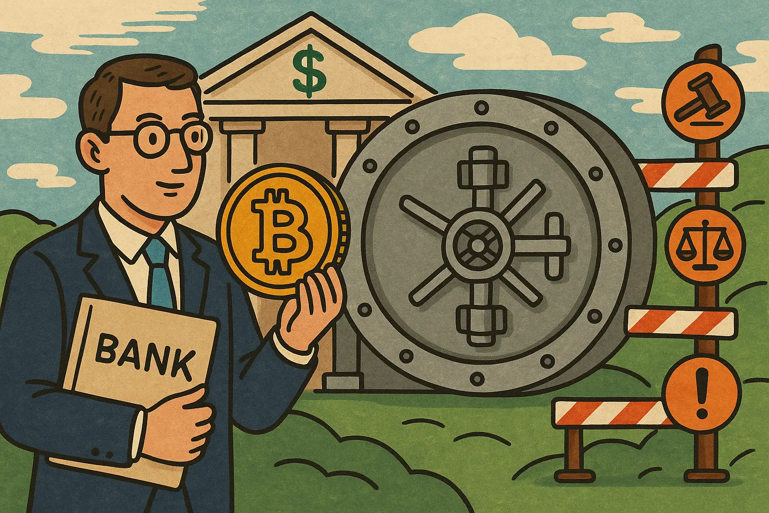 摩根士丹利：将比特币纳入银行资产负债表需跨越 3 道监管关卡