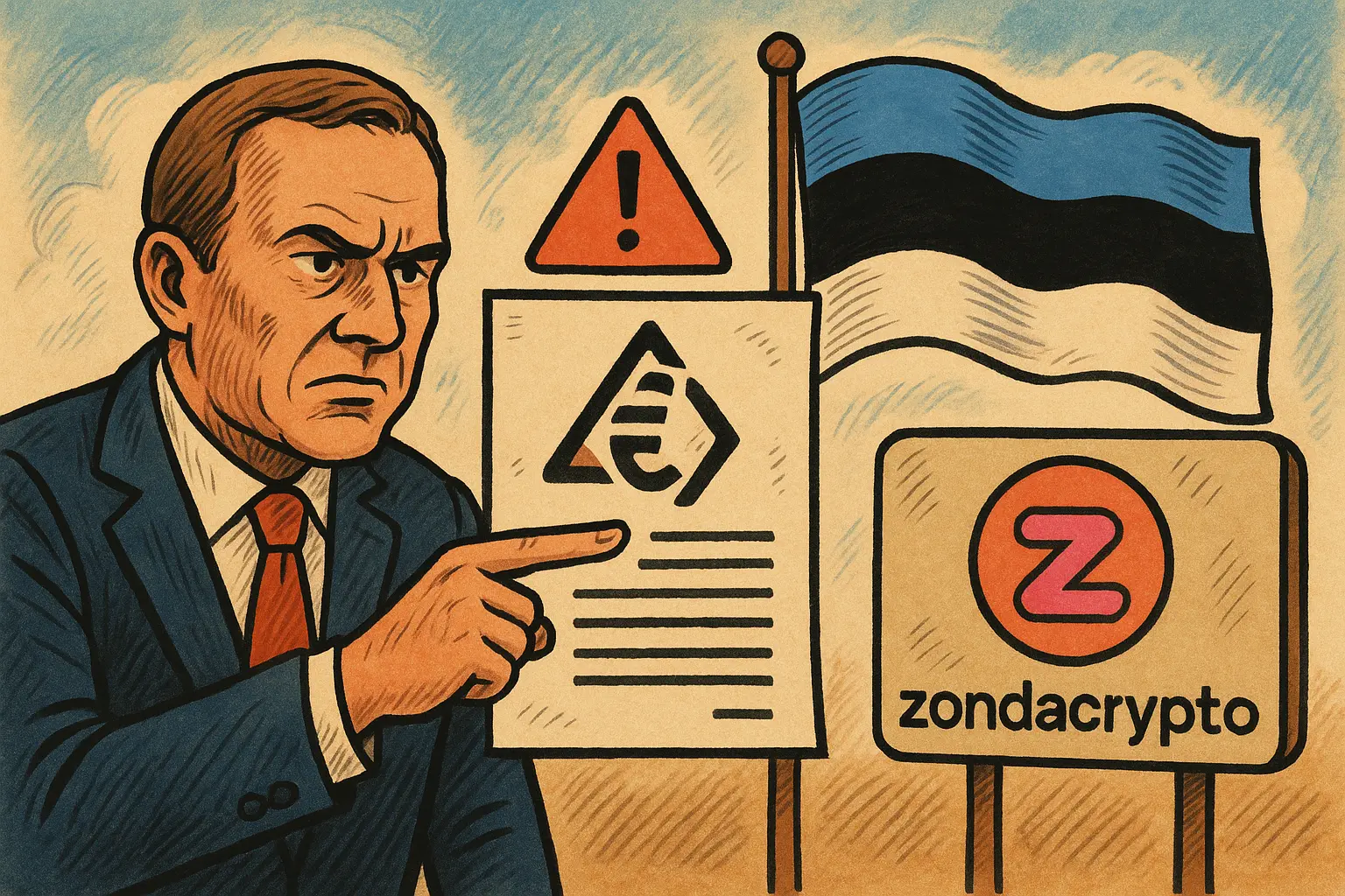 爱沙尼亚对 Zondacrypto 发布投资者警告，指控违反 MiCA 规定