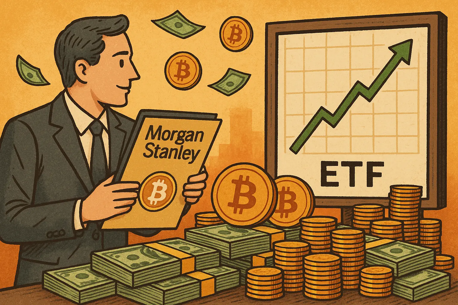 摩根士丹利比特币 ETF 首月凈流入 1.936 亿，上市以来未出现單日凈流出