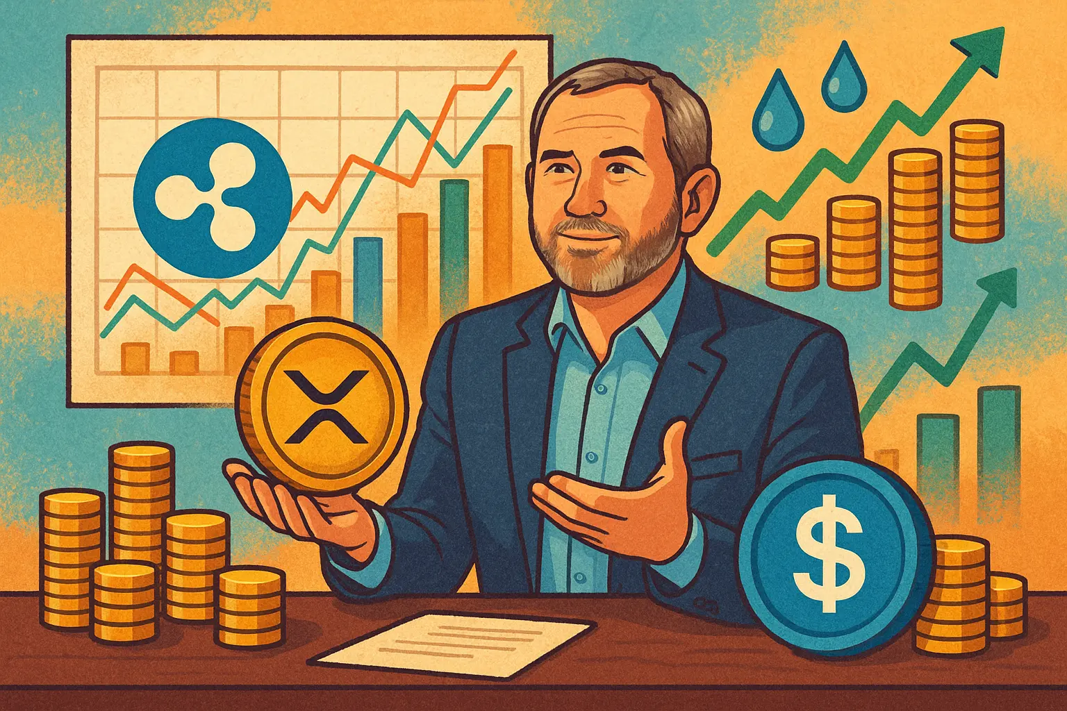 Ripple 执行长否认放弃 XRP 猜测，稳定币拓展为提升流动性
