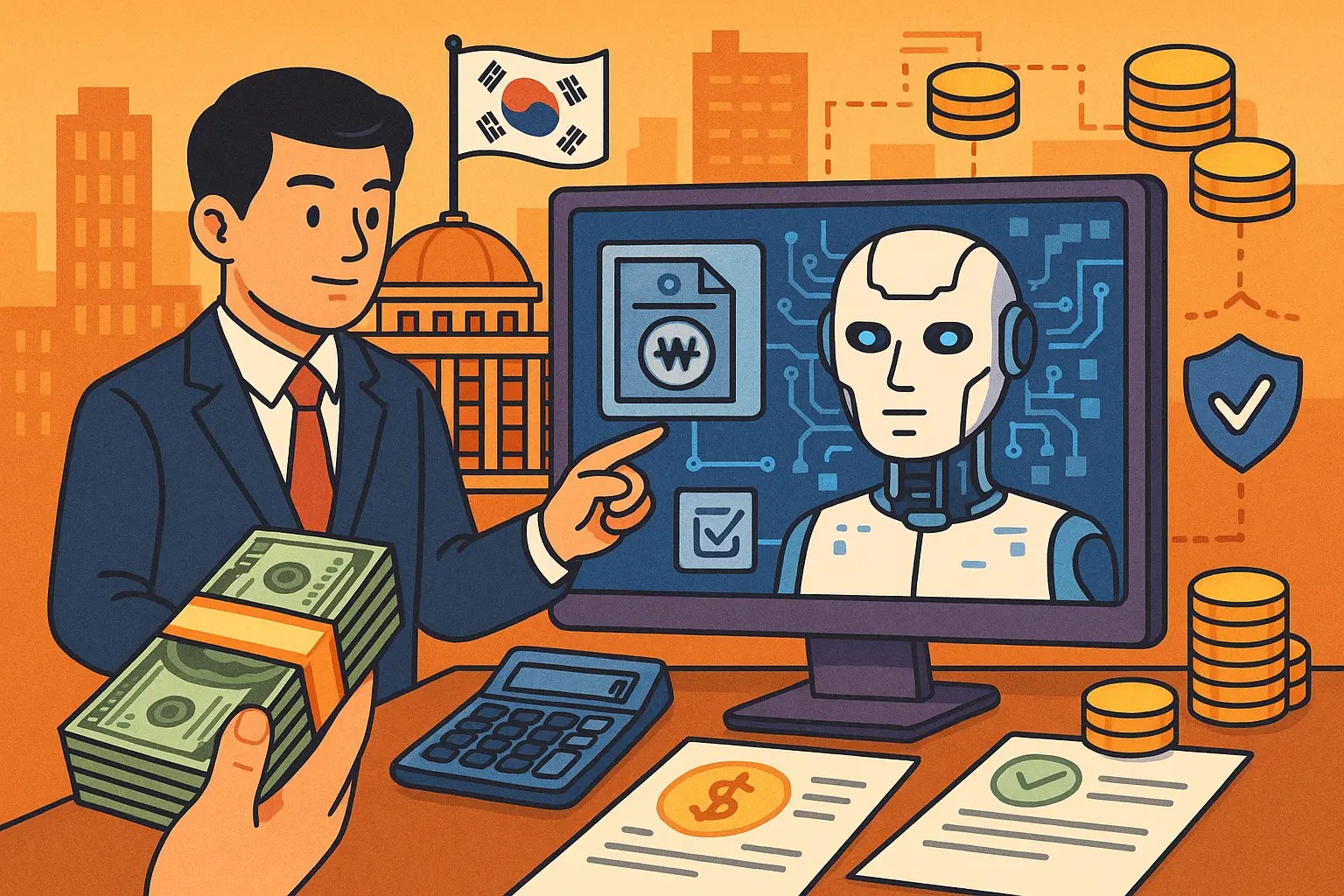 韩国斥资 220 万美元建设 AI 追税系统，开发智能合约验证工具