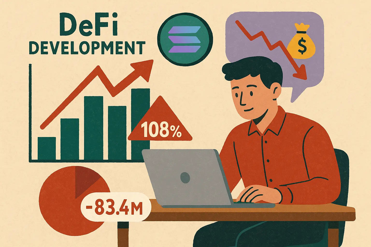 DeFi 开发 每股 SOL 年增 108%，Q1 净亏损 8340 万美元