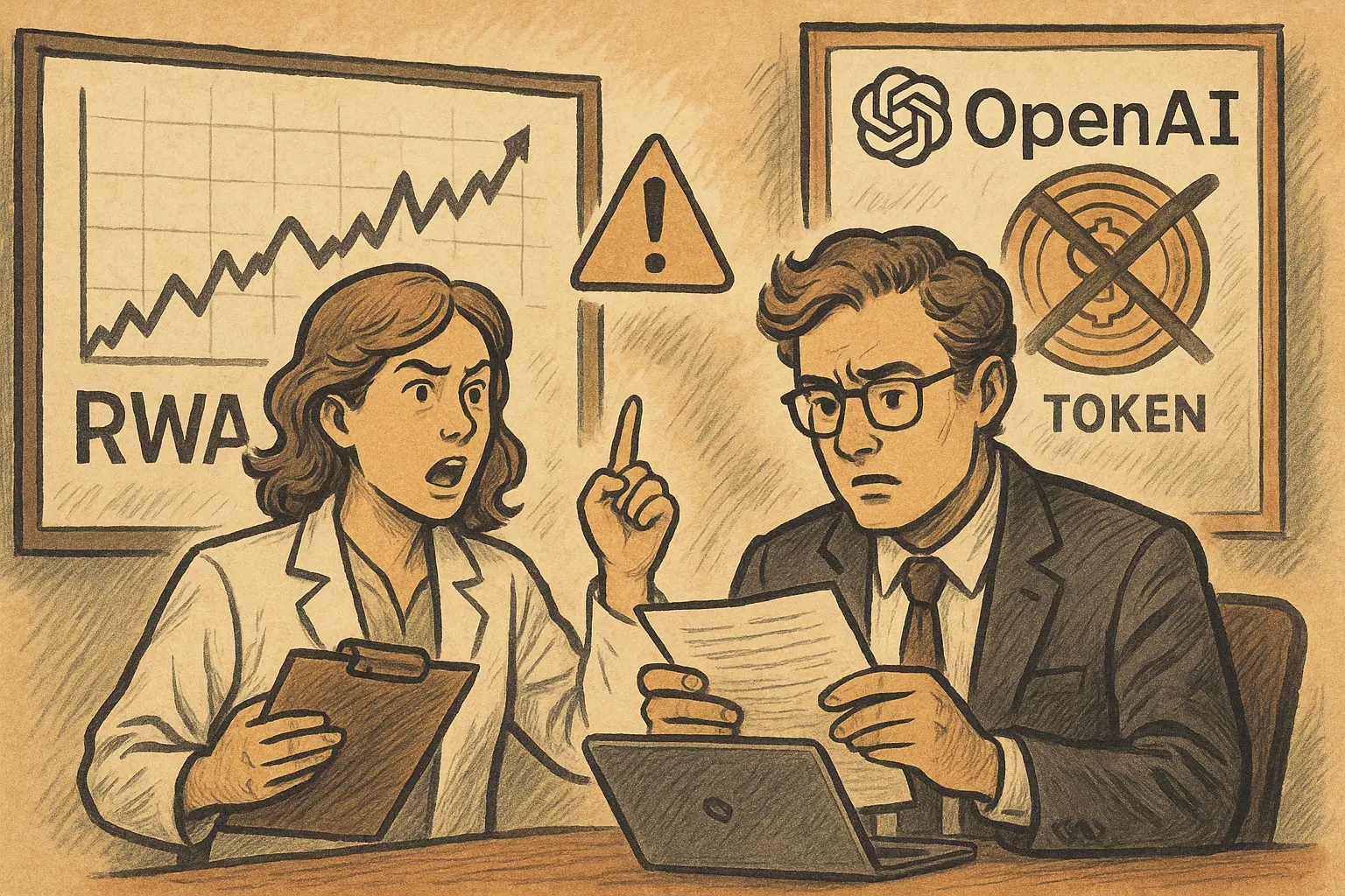 ARK 研究员警告 RWA 投机化，OpenAI 宣告代币化股权 SPV 无效