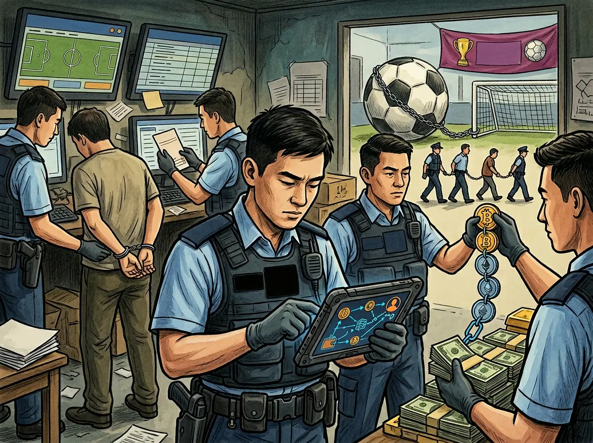 香港警方世界杯前夕打击外围投注，确认虚拟货币支付可被追查