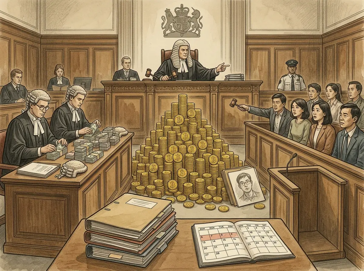 英国法院裁定 6 万枚 BTC 詐骗案律师费分摊，7 月听取中国受害者所有权问题