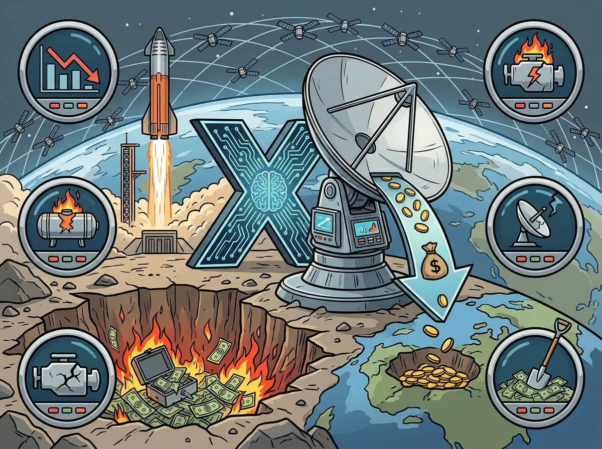 SpaceX S-1 低调数据曝光：Starlink 用户营收跌 23%，xAI 整合后净损 49 亿