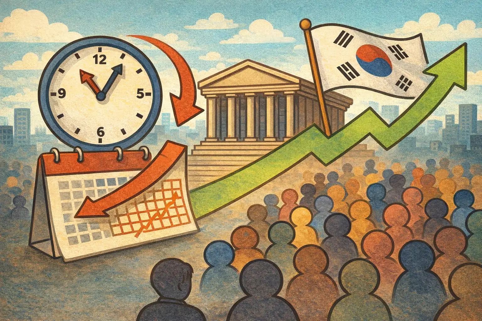 韩股结算改为 T+1，韩国交易所 9 月延长交易时间