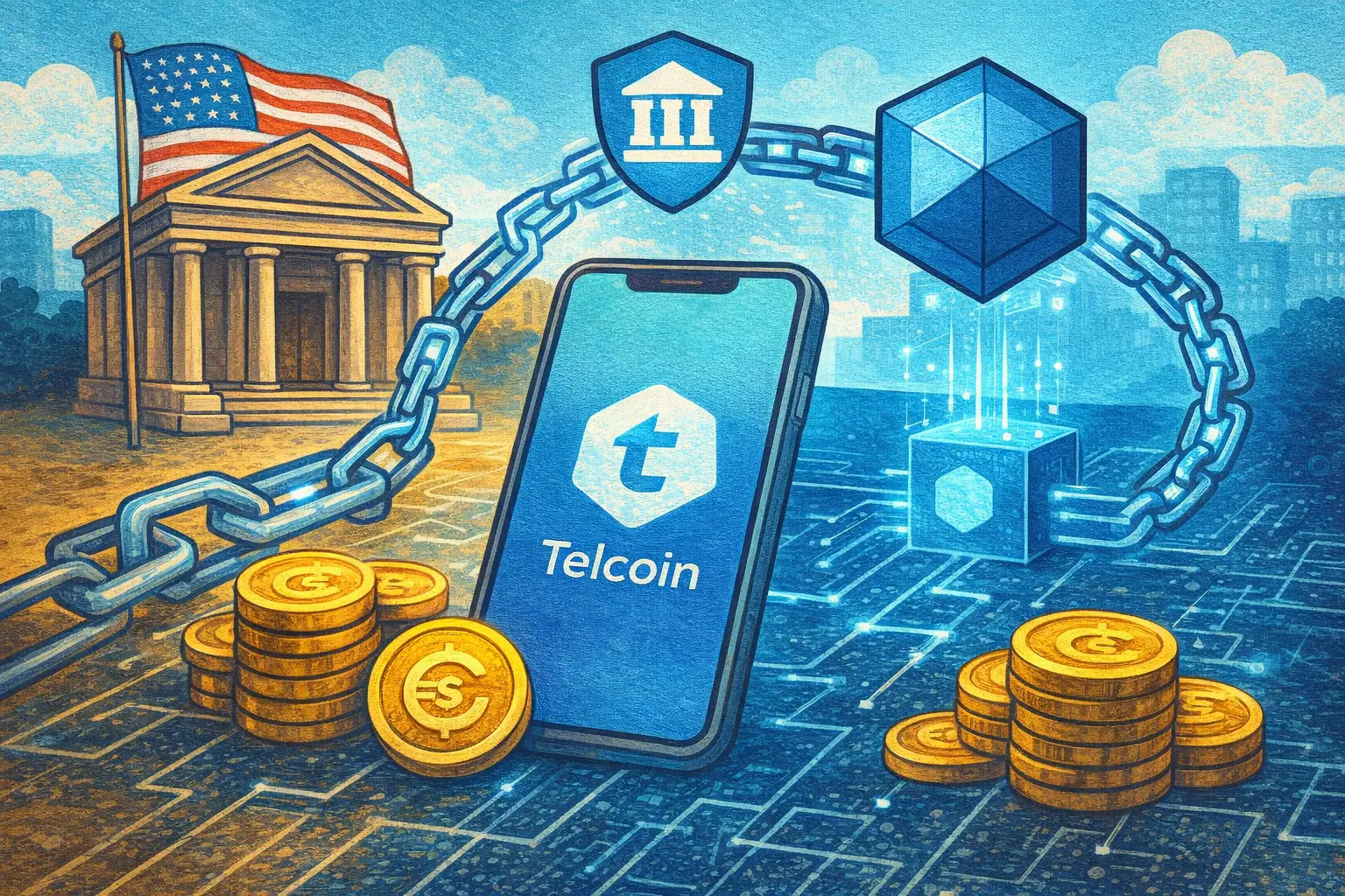 Telcoin 推出美国首个受监管链上银行账户，eUSD 直连银行系统