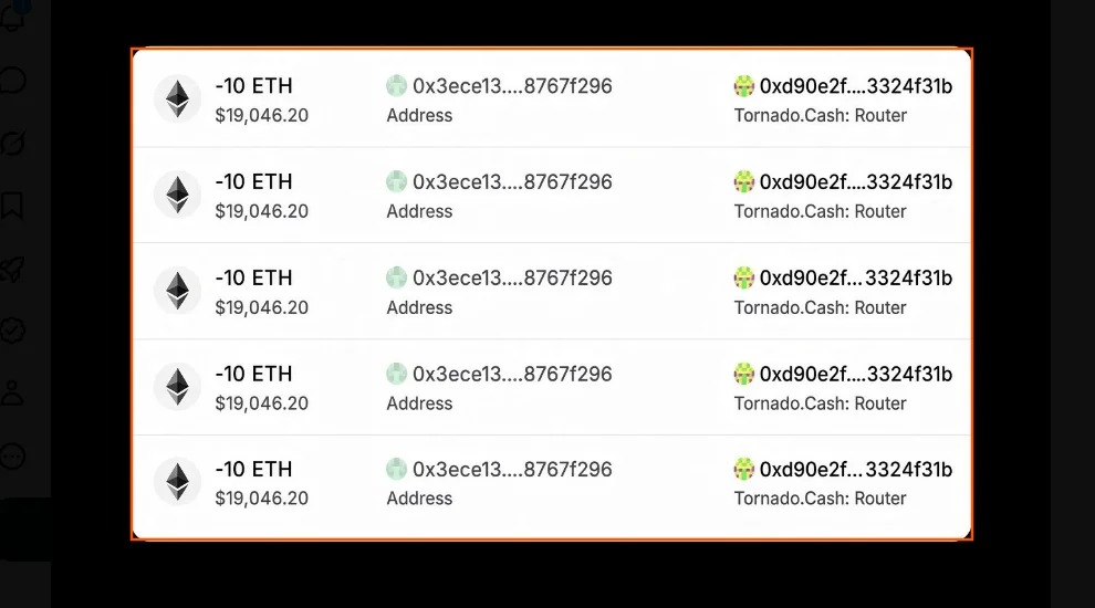 web3: Coinbase用户被盗资金再度转移至Tornado Cash